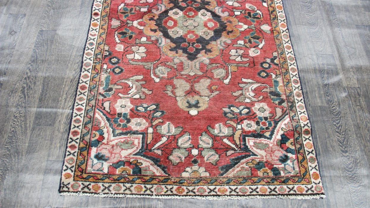 Traditional Vintage Handmade Rug 87x180cm The Rugs Outlet 