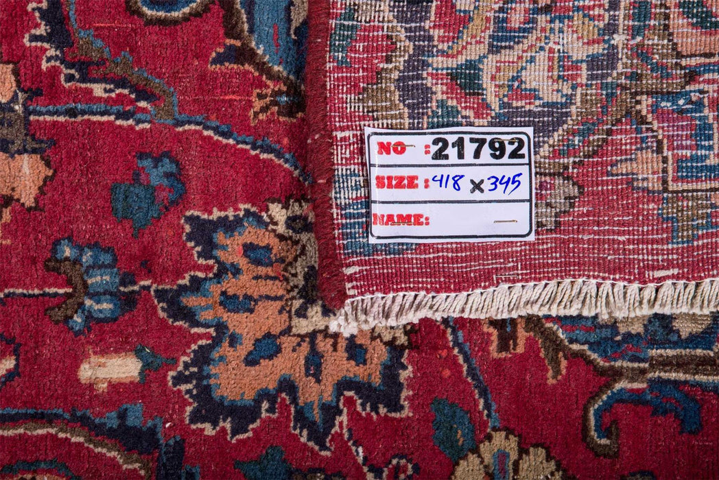 Traditional Vintage Handmade Rug 418X345 CM The Rugs Outlet 