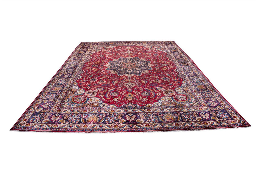 Traditional Vintage Handmade Rug 393X298 CM The Rugs Outlet 