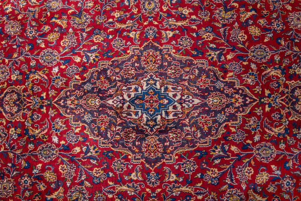 Traditional Vintage Handmade Rug 396X285 CM The Rugs Outlet 