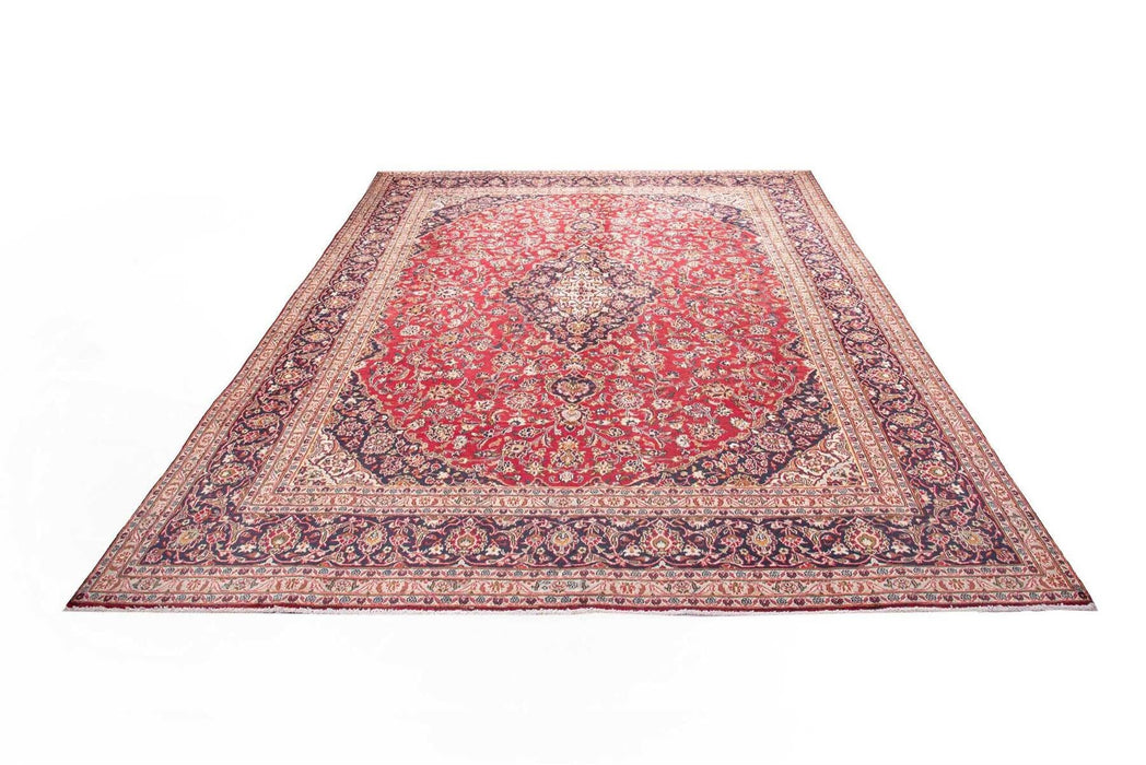 Traditional Vintage Handmade Rug 373X288 CM The Rugs Outlet 