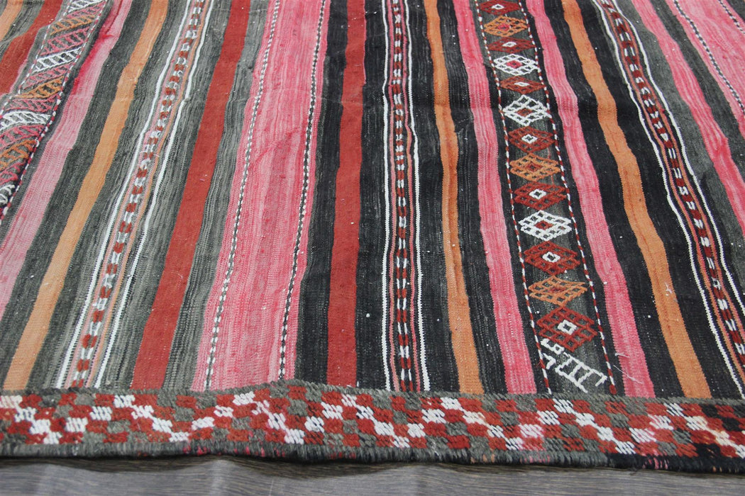 Traditional Vintage Handmade Rug 253x142cm The Rugs Outlet 