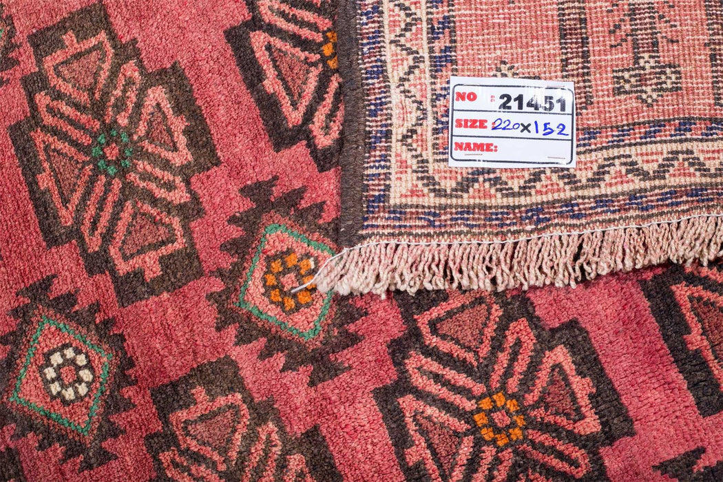 Traditional Vintage Handmade Rug 220X152 CM The Rugs Outlet 