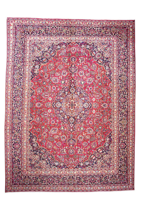 Traditional Vintage Handmade Rug 380X286 CM The Rugs Outlet 