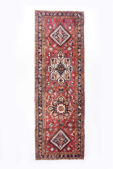 Traditional Vintage Handmade Rug 362X115 CM The Rugs Outlet 