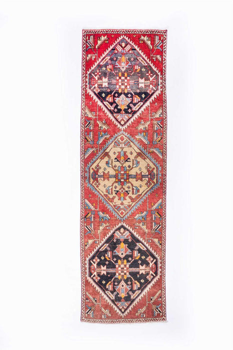 Traditional Vintage Handmade Rug 290X85 CM The Rugs Outlet 