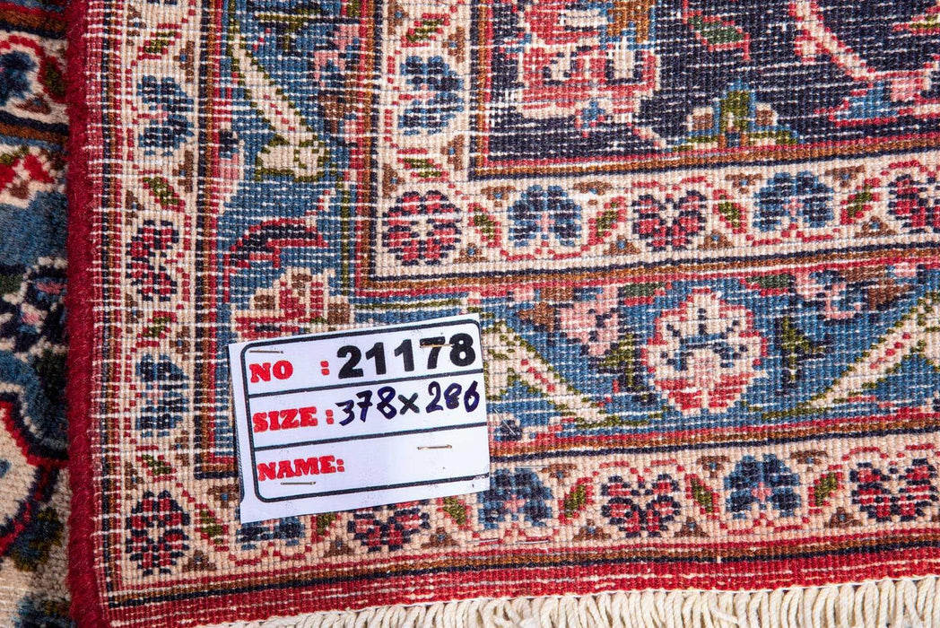 Traditional Vintage Handmade Rug 378X286 CM The Rugs Outlet 