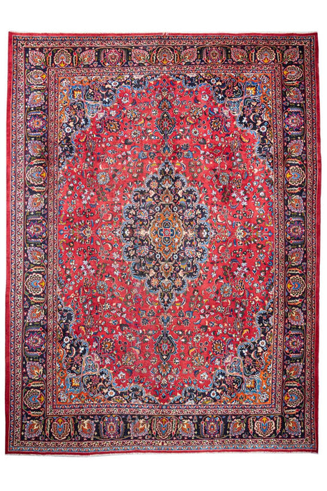 Traditional Vintage Handmade Rug 395X290 CM The Rugs Outlet 