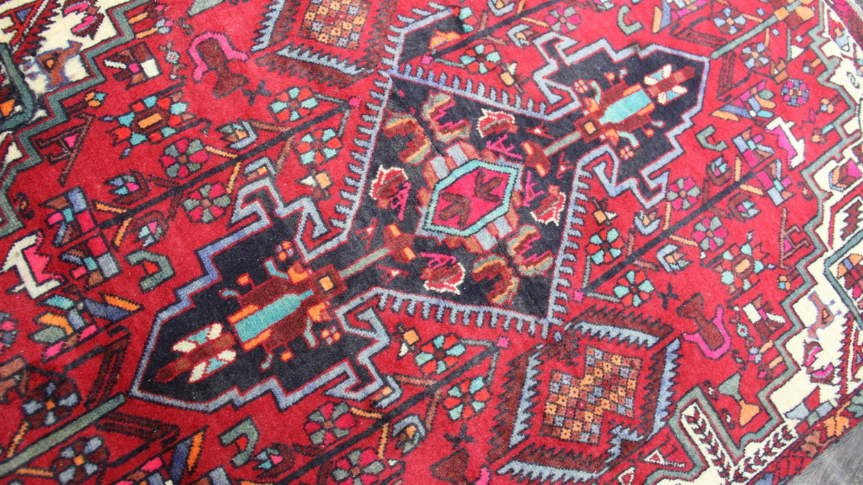 Traditional Vintage Handmade Rug 102x143cm The Rugs Outlet 