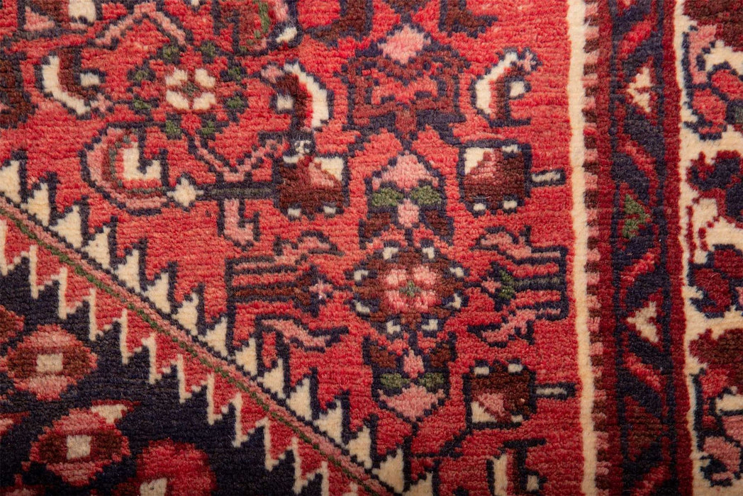 Traditional Antique Area Rugs Wool Multi medallion red Rectagular Handmade Oriental Rugs 400X90 CM 13.1X3 FT Medium The Rugs Outlet 