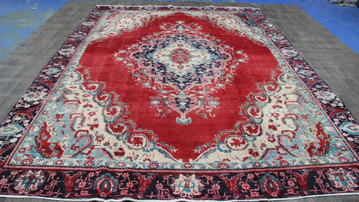 Traditional Vintage Handmade Rug 373 X 275 CM The Rugs Outlet 