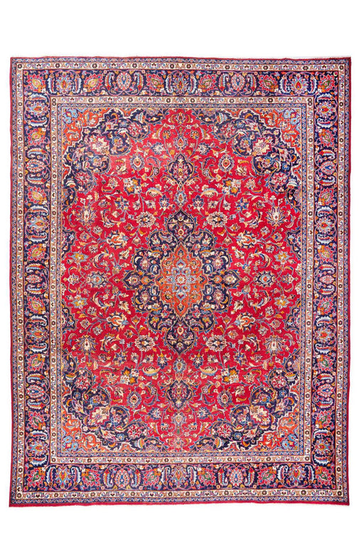 Traditional Vintage Handmade Rug 380X298 CM The Rugs Outlet 