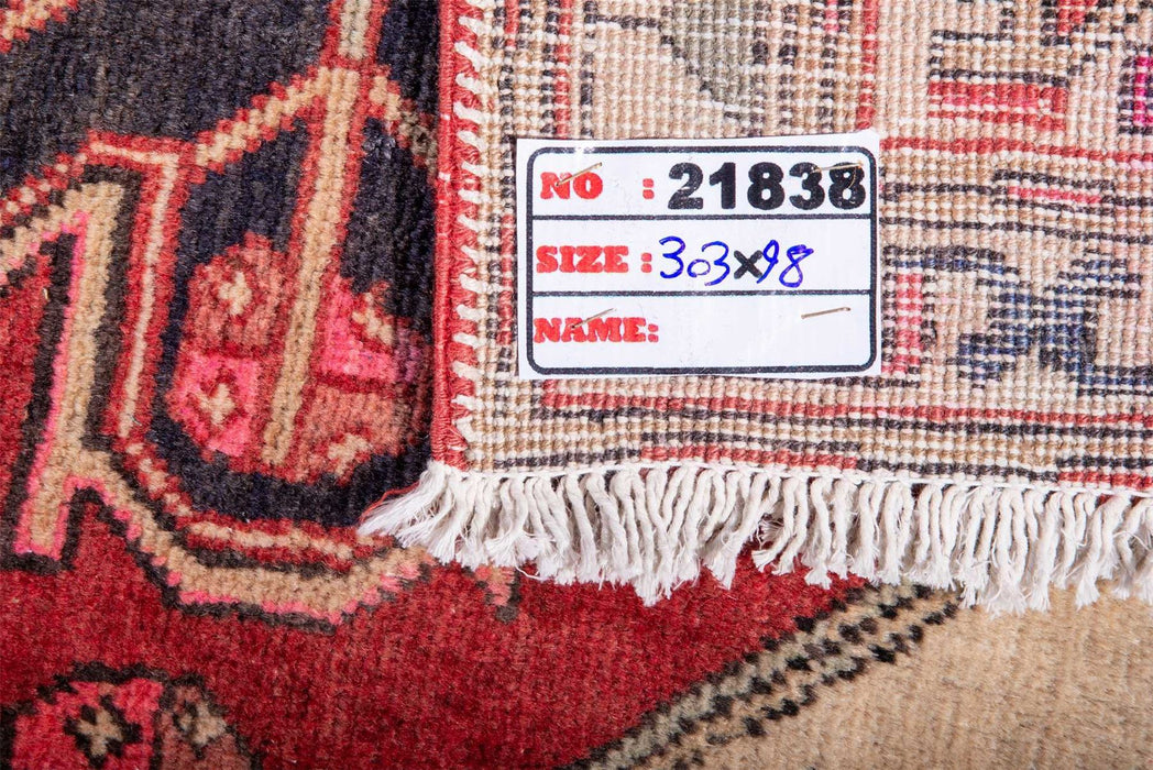 Traditional Vintage Handmade Rug 303X98 CM The Rugs Outlet 