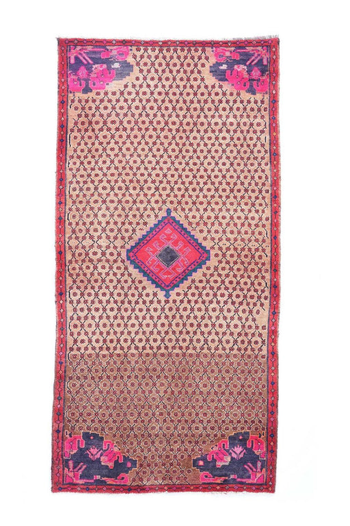 Traditional Vintage Oriental Wool Handmade Living Room Bedroom Rug 220X108 CM The Rugs Outlet 