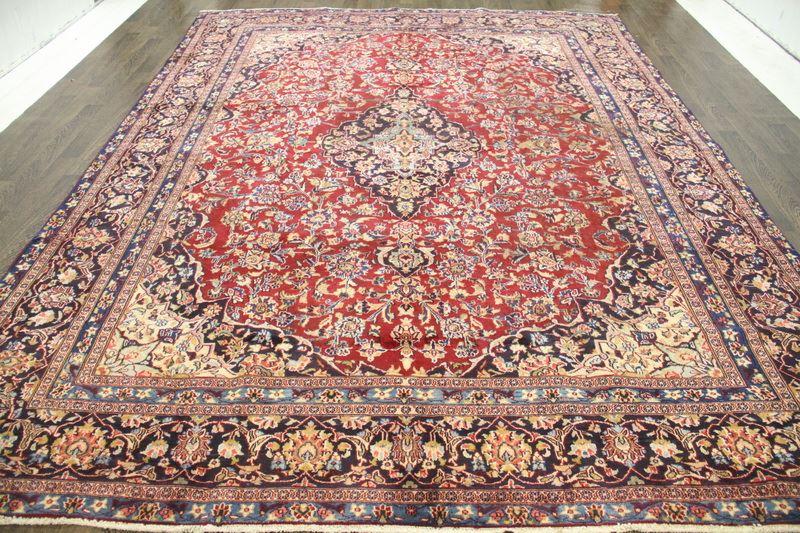 Traditional Vintage Handmade Rug 286x386cm The Rugs Outlet 