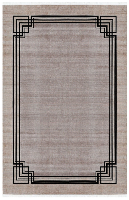 Elexus Ruby Border Rug (V2) - Beige