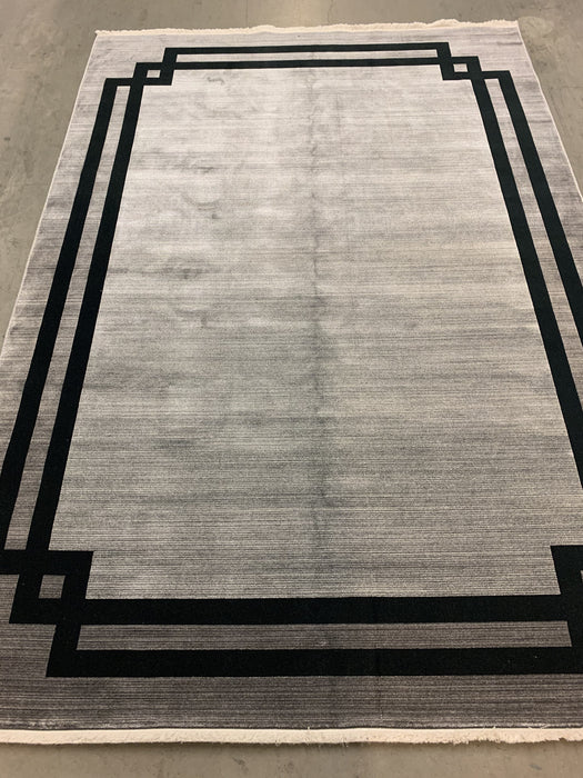 Elexus Ruby Border Rug (V3) - Grey