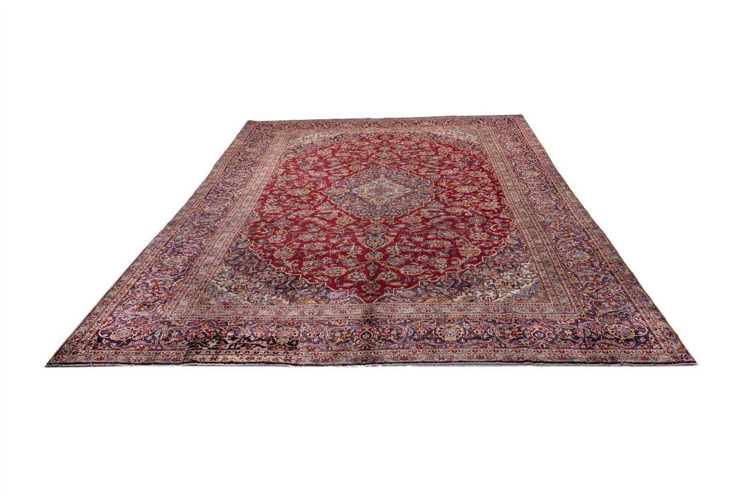 Traditional Vintage Handmade Rug 390X274 CM The Rugs Outlet 