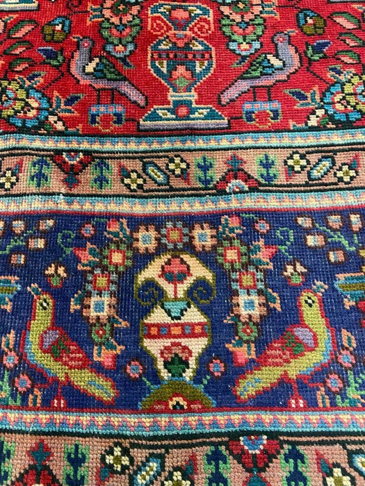 Traditional Vintage Handmade Rug 386X295 CM The Rugs Outlet 