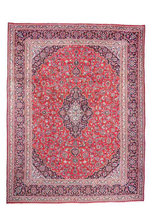 Traditional Vintage Handmade Rug 377X297 CM The Rugs Outlet 