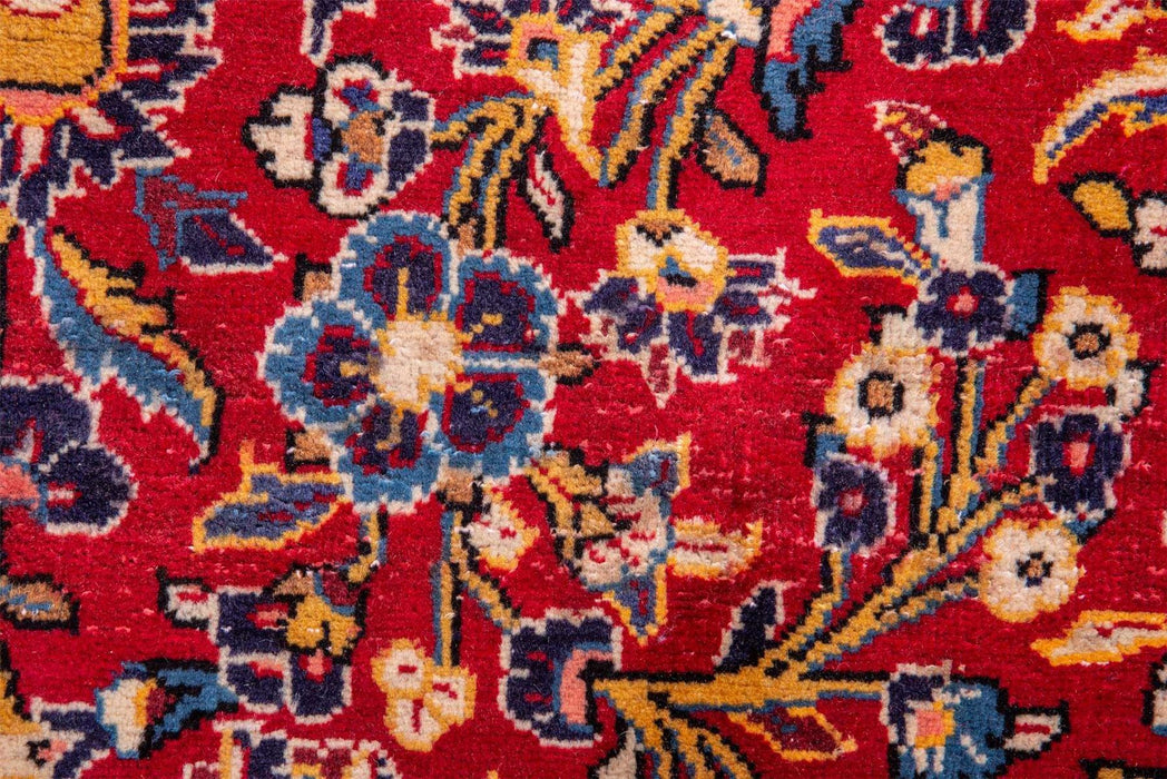 Traditional Vintage Oriental Wool Handmade Living Room Bedroom Rug 361X252 CM The Rugs Outlet 