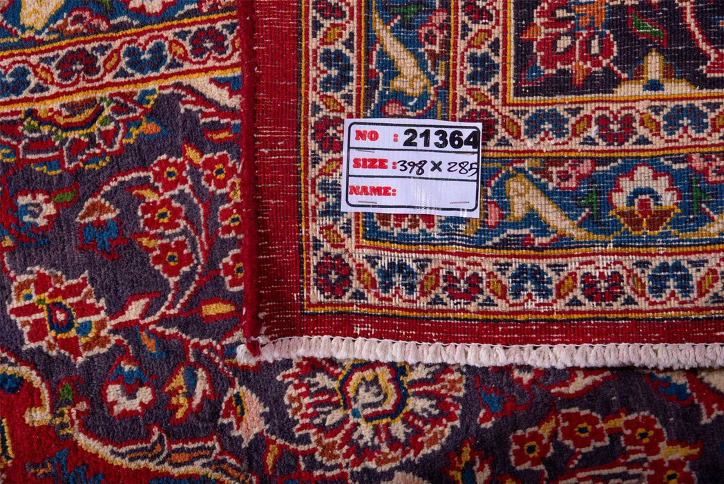 Traditional Vintage Handmade Rug 396X285 CM The Rugs Outlet 