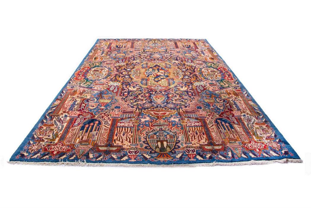 Traditional Vintage Handmade Rug 382X292 CM The Rugs Outlet 