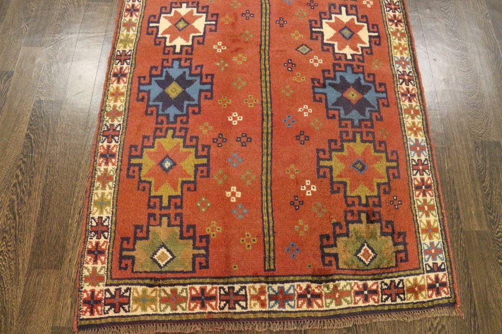 Traditional Vintage Handmade Rug 112x183cm The Rugs Outlet 