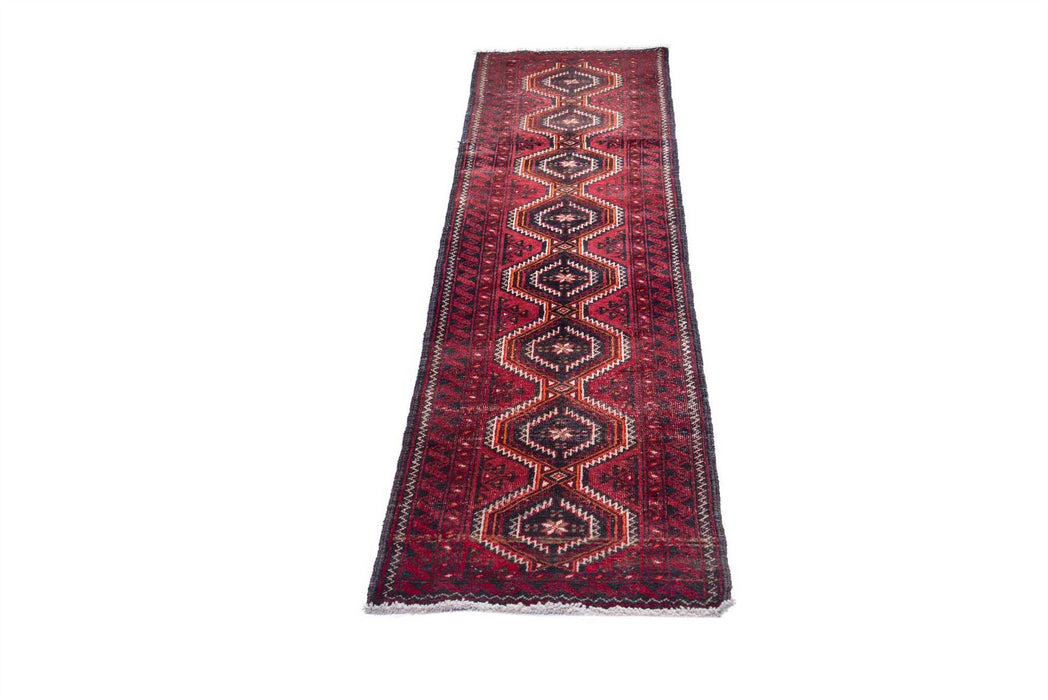 Traditional Vintage Handmade Rug 255X52 CM The Rugs Outlet 