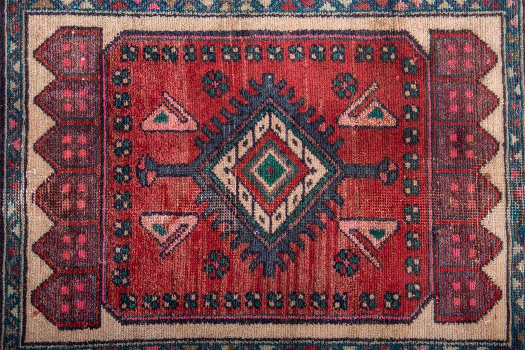 Traditional Vintage Handmade Rug 217X92 CM The Rugs Outlet 