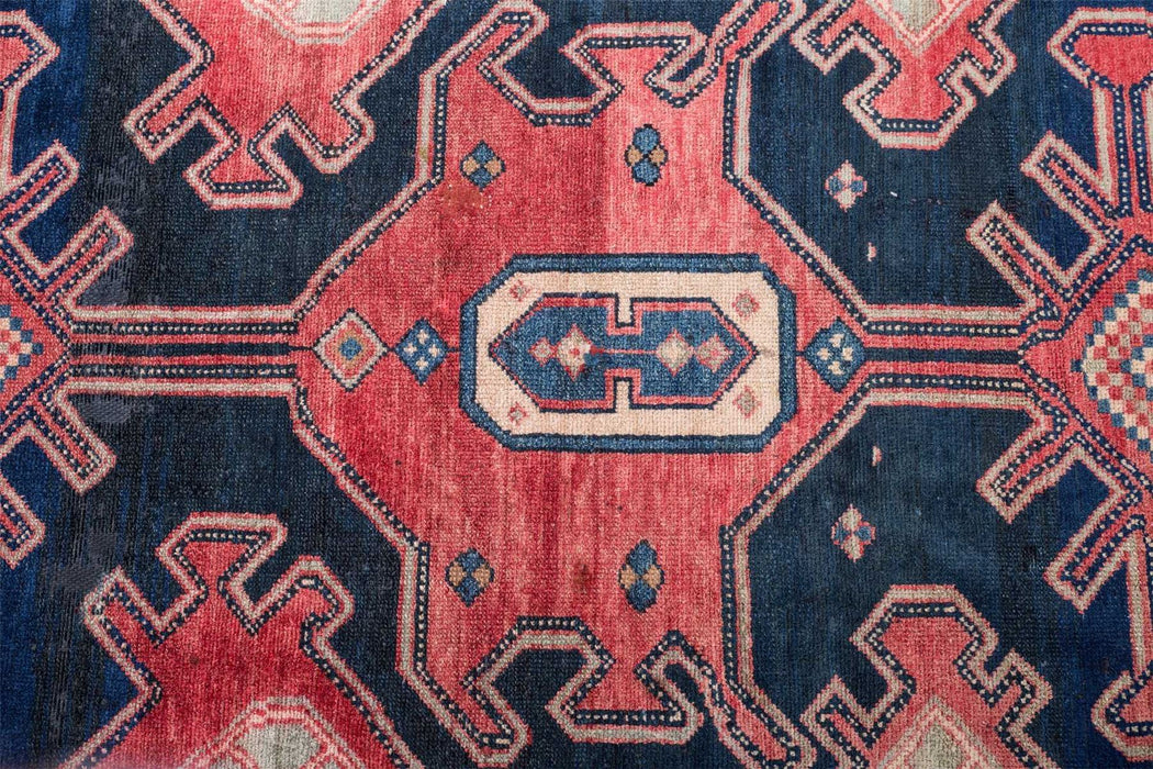 Traditional Antique Area Rugs Wool Medallion Navy Blue Rectagular Handmade Oriental Rugs 200X110 CM 6.6X3.6 FT Medium The Rugs Outlet 