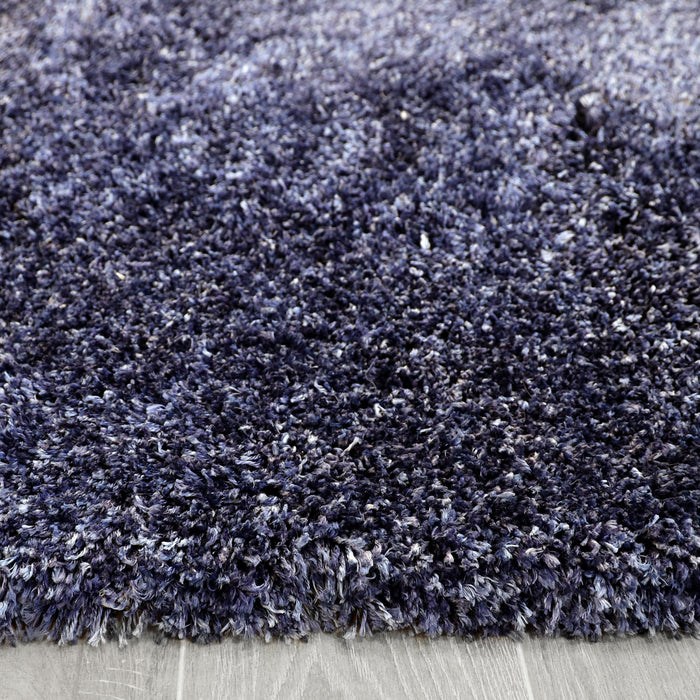 Fluffy Soft Shaggy Blue Rug