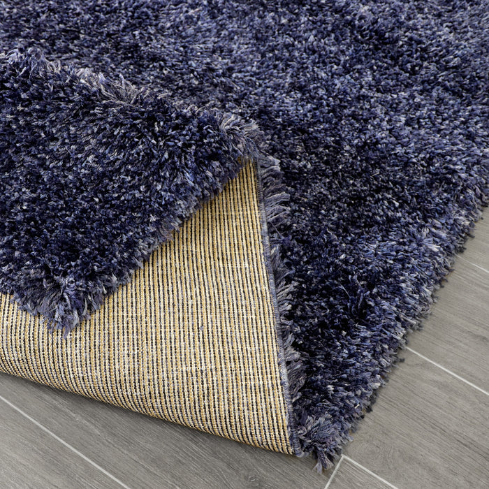 Fluffy Soft Shaggy Blue Rug