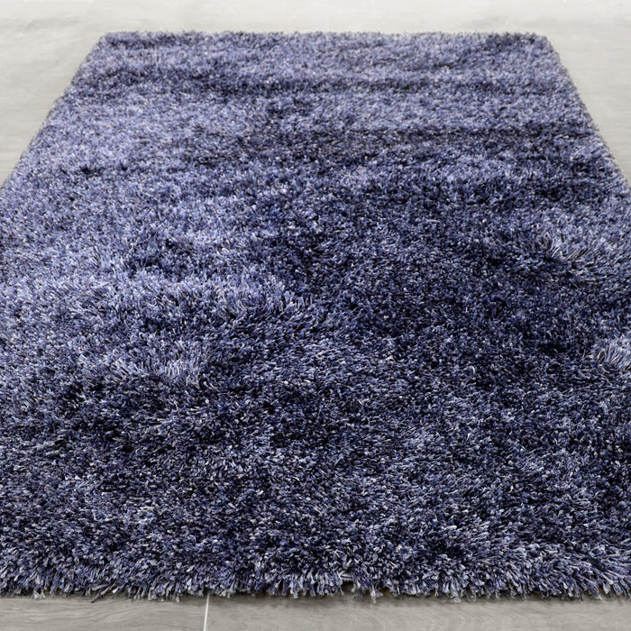 Fluffy Soft Shaggy Blue Rug