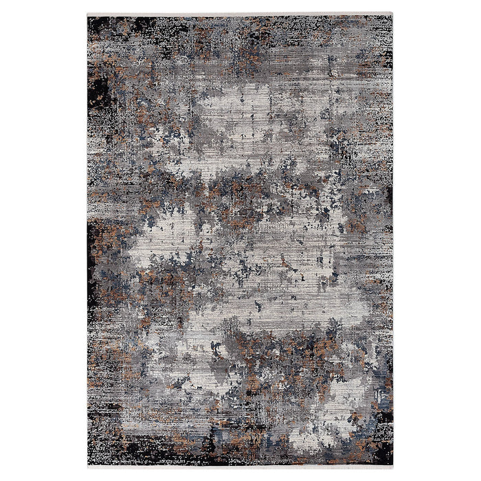 Kalipso Abstract Design Rug (V5) - Grey