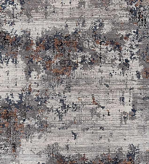 Kalipso Abstract Design Rug (V5) - Grey