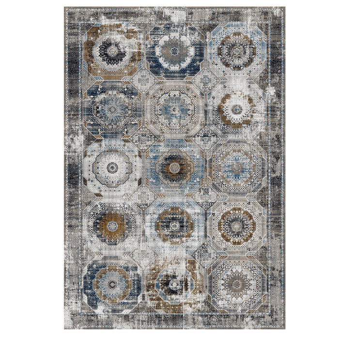 Kalipso Traditional Design Rug (V3) - Grey