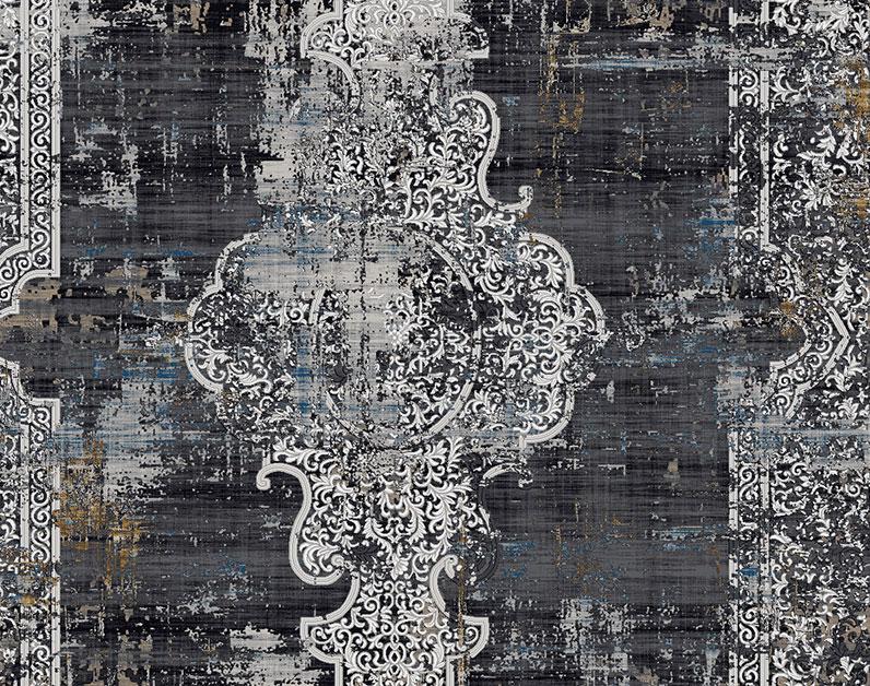 Kalipso Traditional Design Rug (V4) - Black