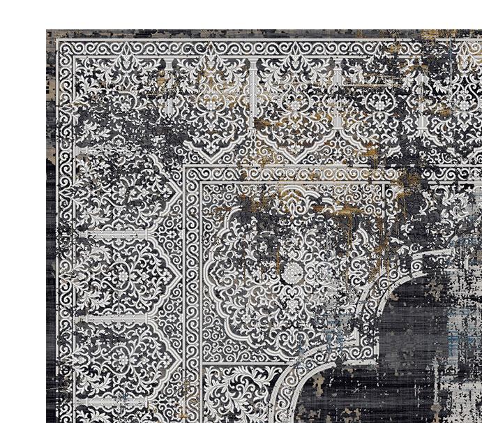 Kalipso Traditional Design Rug (V4) - Black