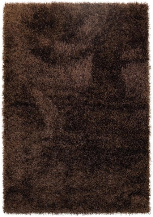 Lily Shimmer Brown Shaggy Rug