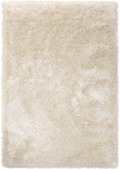 Lily Shimmer Cream Shaggy Rug