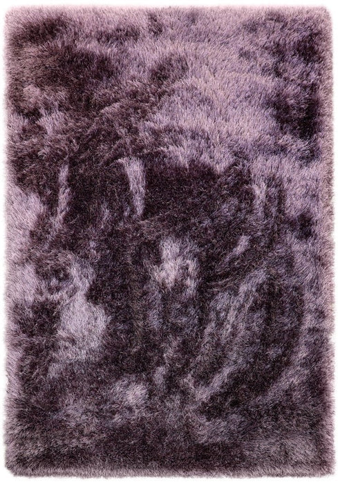 Lily Shimmer Purple Shaggy Rug