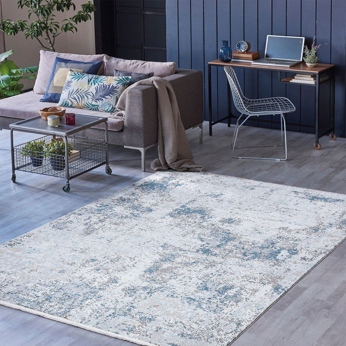 Luxy Abstract Rug V2 - Blue