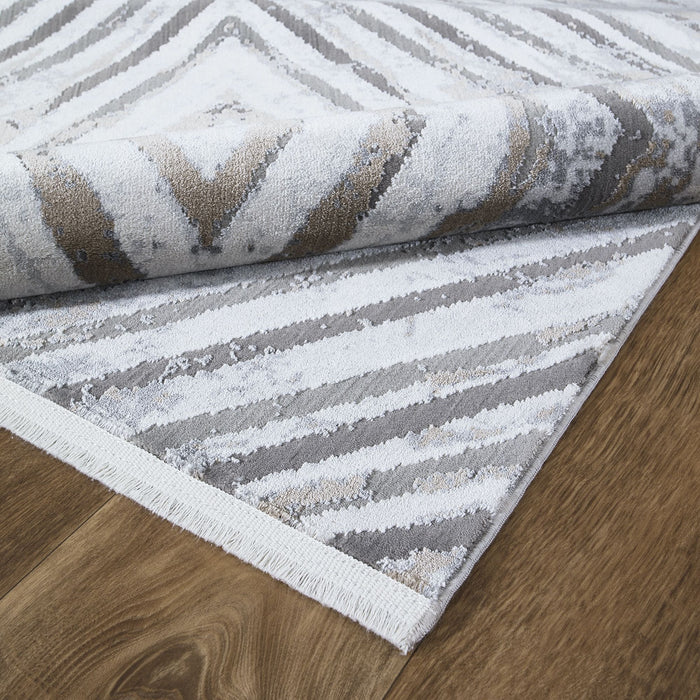 Luxy Geometric Rug - Beige