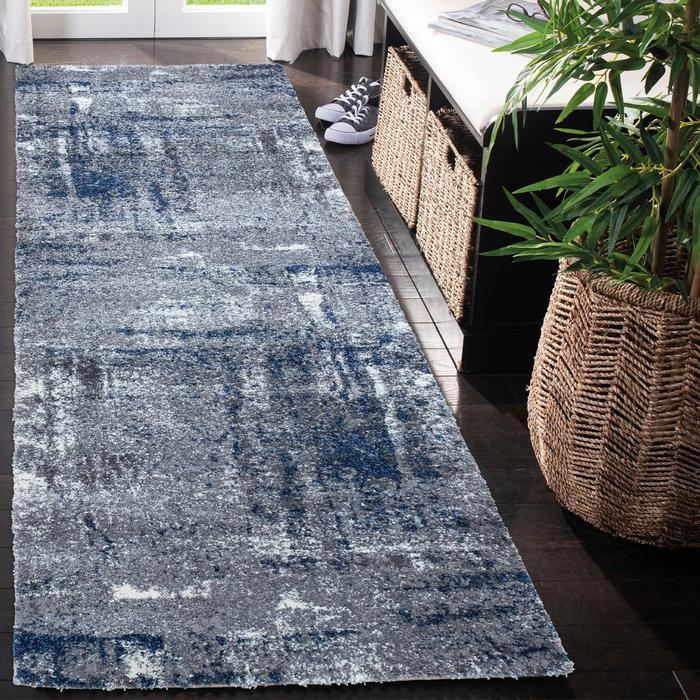 Mayfair Abstract Design Rug (V3) - Blue