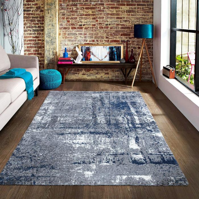 Mayfair Abstract Design Rug (V3) - Blue