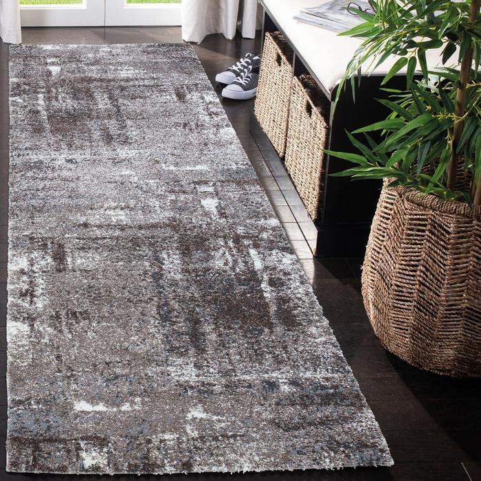 Mayfair Abstract Design Rug (V4) - Brown