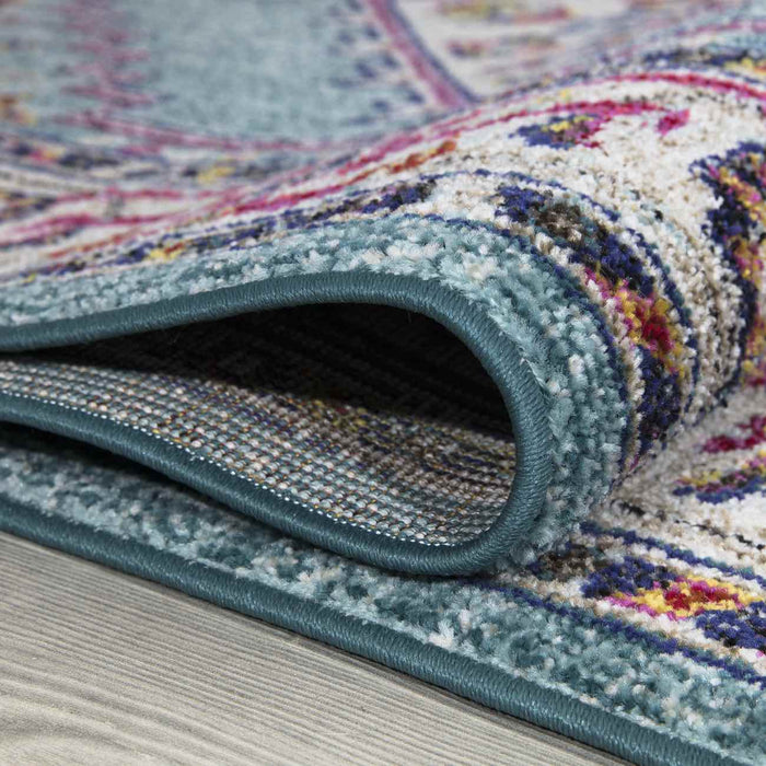 Miami Traditional Design Rug - Blue