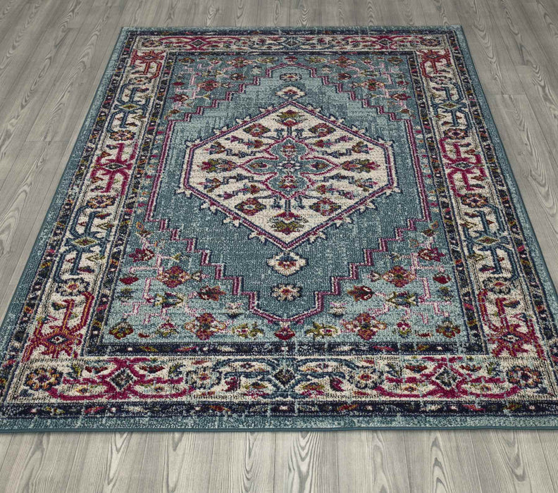 Miami Traditional Design Rug - Blue