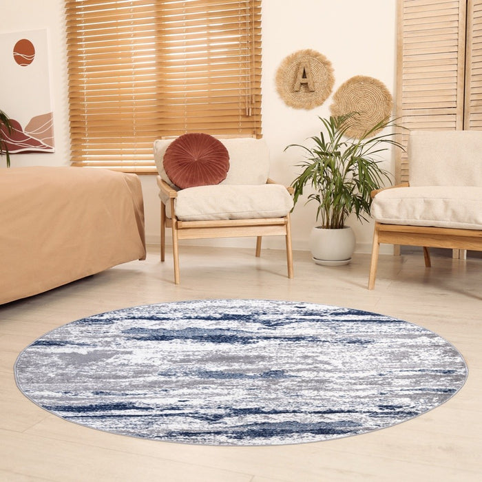 Monaco Contemporary Rug - Navy